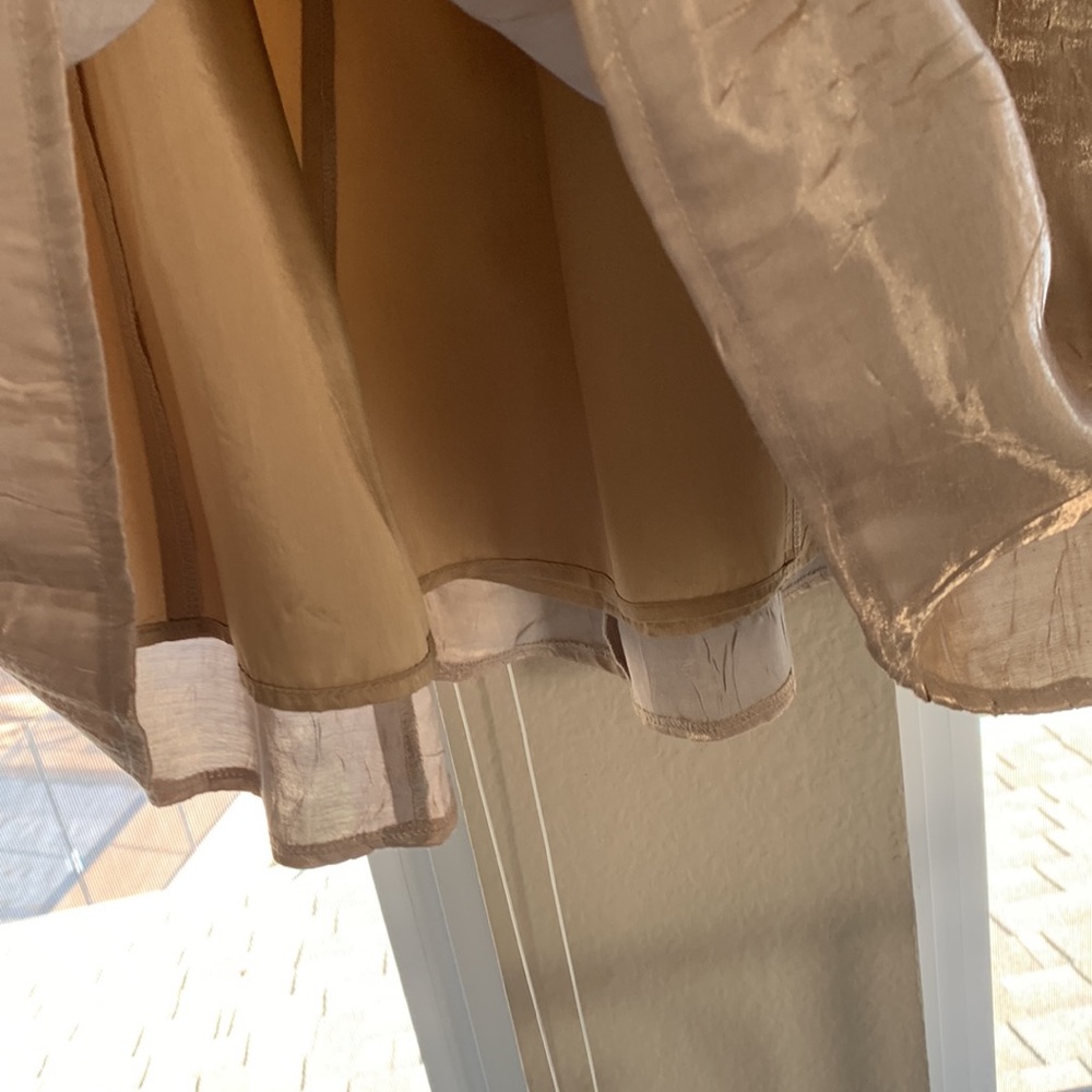 Gold a-line skirt - Picture 4 of 9